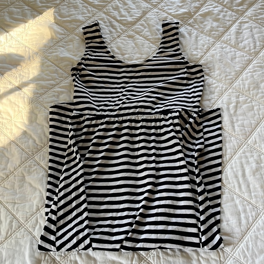 Who What Wear Striped Maxi Tank Dress